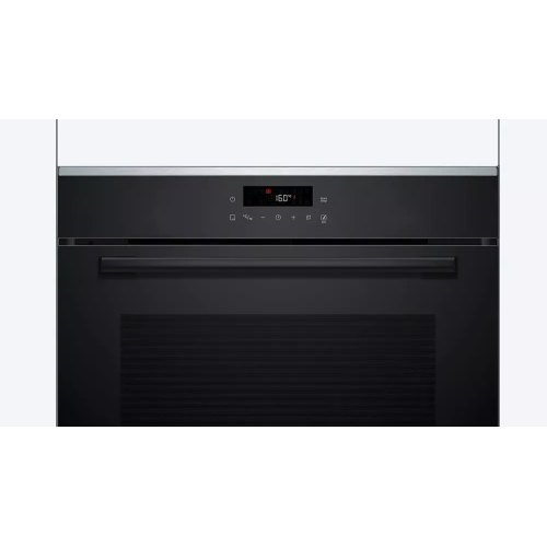 Духова шафа електрична Bosch HBG272EB3, 71л, A+, дисплей, конвекція, піроліз, телескопічні направляючі, чорна