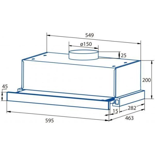 Витяжка телескопічна Cata TFB-5160 wh, 60см, 700м.куб/год, біла (02034107)