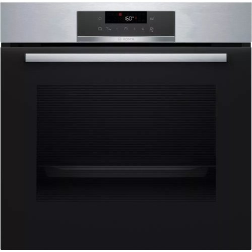 Духова шафа електрична Bosch HBG572ES3, 71л, A+, дисплей, конвекція, піроліз, телескопічні направляючі, нержавіюча сталь