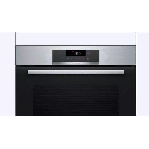 Духова шафа електрична Bosch HBG572ES3, 71л, A+, дисплей, конвекція, піроліз, телескопічні направляючі, нержавіюча сталь