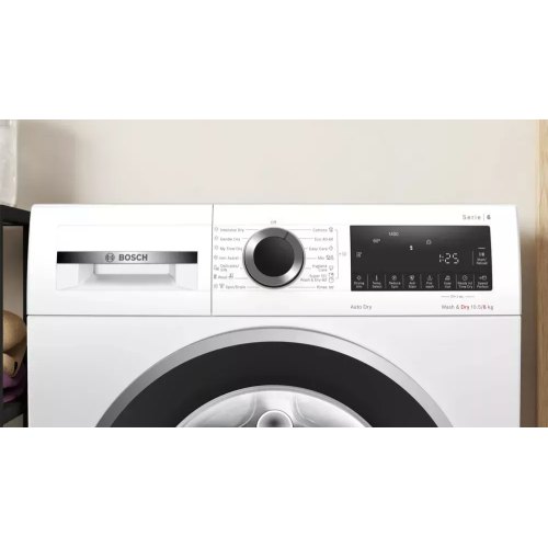 Прально-сушильна машина фронтальна Bosch WNA25401ME, 10.5(6)кг, 1400 об/хв, A, 60см, дисплей, інвертор, білий
