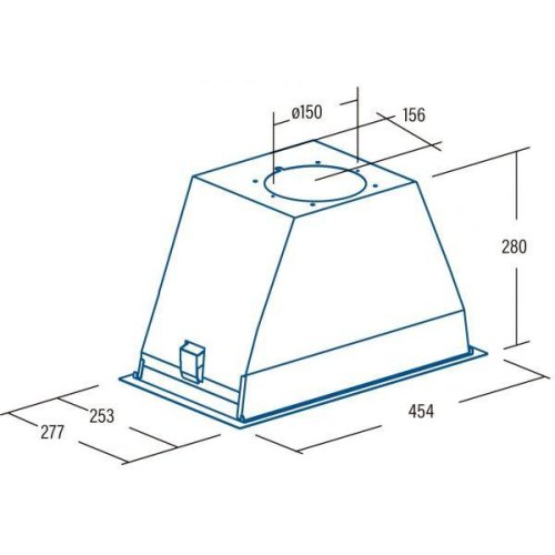 Витяжка вбудована Cata Gt-Plus 45 bk, 50см, 1200 м.куб/год, чорна (02030408)