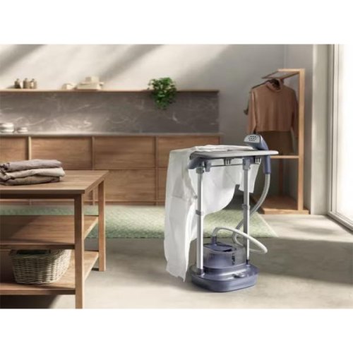 Прасувальна система Electrolux E7US1-4MN, 1800Вт, 2500мл, постійна пара 40гр, вертикальне відпарювання, керамічна підошва, синя