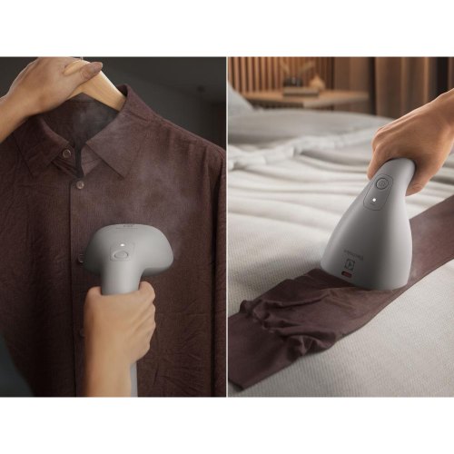 Відпарювач компактний Electrolux E7HS2-6UG, 1400Вт, 100мл, постійна пара 26гр, керамічна підошва, сірий