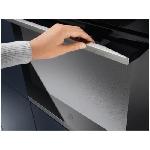 Духова шафа електрична Electrolux KODEF75X2, 72л, A+, пара, дисплей, конвекція, телескопічні напрямні, чорна