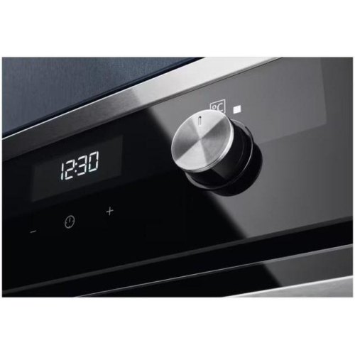 Духова шафа електрична Electrolux KODEF75X2, 72л, A+, пара, дисплей, конвекція, телескопічні напрямні, чорна