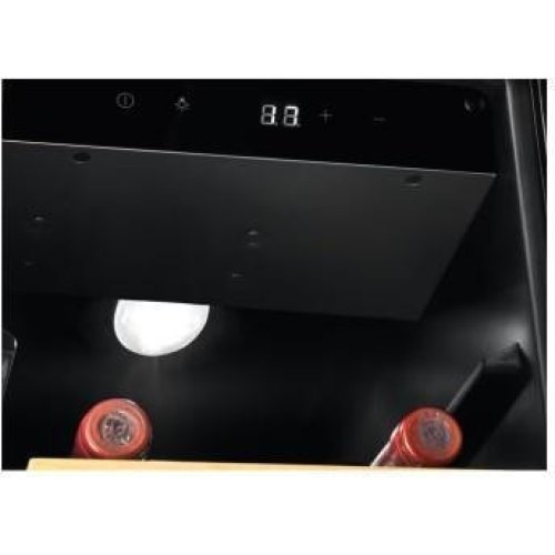 Холодильник вбудований для вина Electrolux EWUS020B5B, 6 полиць, 1 зона, для 20 пляшок, ST, чорний