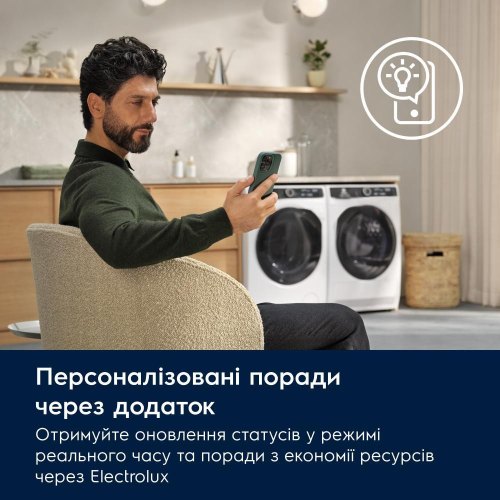 Пральна машина фронтальна Electrolux EW6F3494ACU, 9кг, 1400 об/хв, A+++, 66см, дисплей, пара, інвертор, автодозування, біла