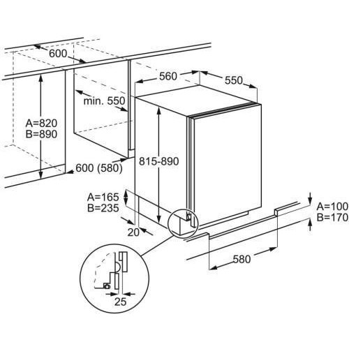 Морозильна камера вбудована Electrolux LYB2AE82S, 90л, А+, ST, біла