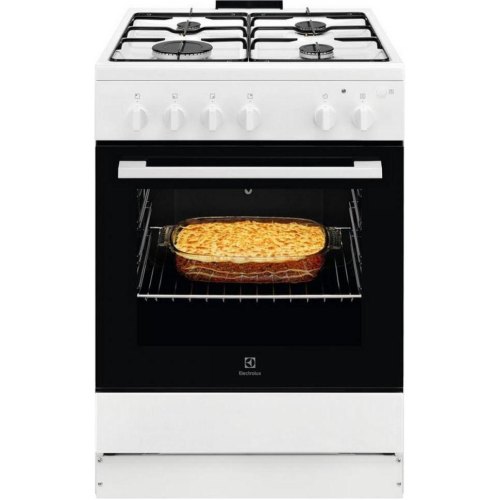Плита газова Electrolux LKG604012W, 59л, 60x60см, біла