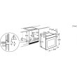 Духова шафа електрична Electrolux KODEF70BZ, 65л, А, пара, дисплей, конвекція, телескопічні напрямні, чорна