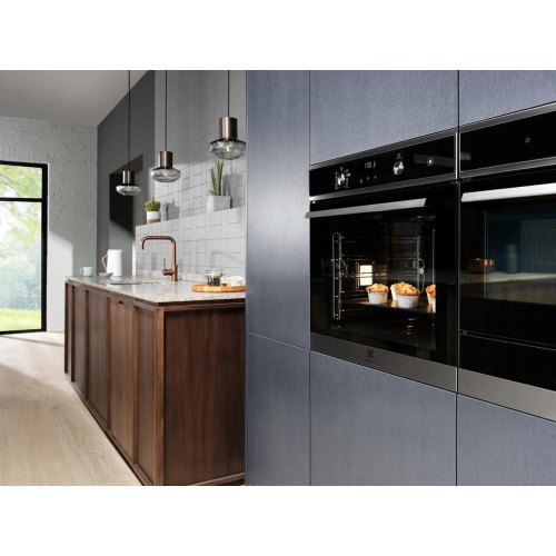Духова шафа електрична Electrolux EOD3F50TX, 72л, A, пара, дисплей, конвекція, телескопічні напрямні, нержавіюча сталь
