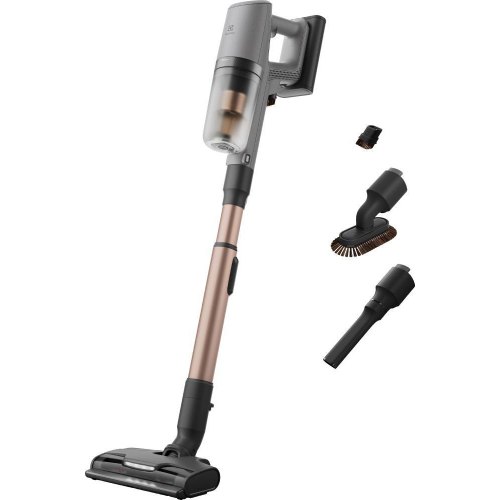 Пилосос бездротовий Electrolux EP82UB25UG, контейнер для пилу 0.4л, автономна робота до 90хв, НЕРА12, AutoMode, BRC, 4 насадки, сірий