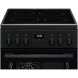 Плита електрична Electrolux LKR520275K, склокерамічна, 57л, 50x60см, дисплей, конвекція, матова, чорна