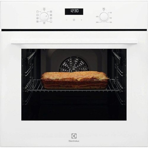 Духова шафа електрична Electrolux EOF5F50BV, 65л, A, дисплей, конвекція, телескопічні напрямні, біла