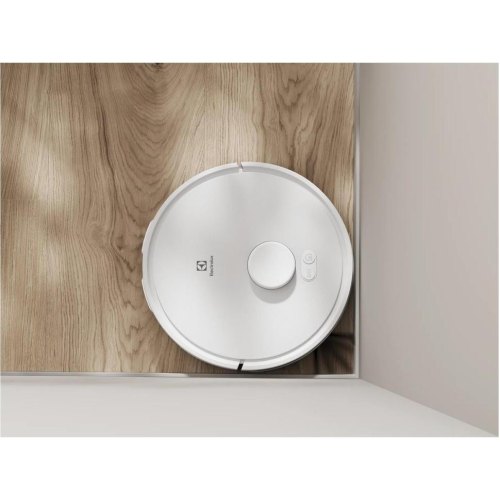 Робот-пилосос Electrolux ER71UW2SW, 10см, контейнер для пилу 0.3л, для води 0.3л, автономна робота до 140хв, Wi-Fi, станція самоочищення, білий