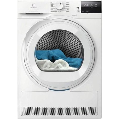 Сушильна машина Electrolux EW6D283YU, тепловий насос, 8кг, A++, 64см, дисплей, біла