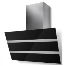 Витяжка похила Faber Steelmax Ev8 Led Bk A80, 80см, 1219м.куб/год, чорна/нержавіюча сталь (330.0538.526)