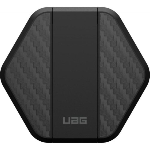 Бездротовий зарядний пристрій UAG Wireless Charging Pad With Stand, Black/Carbon Fiber (9B4410114042)