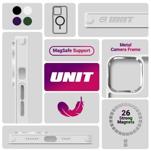 Чохол-накладка ArmorStandart Unit MagSafe для Samsung S25 (S931) Matte Clear Silver (ARM82261)