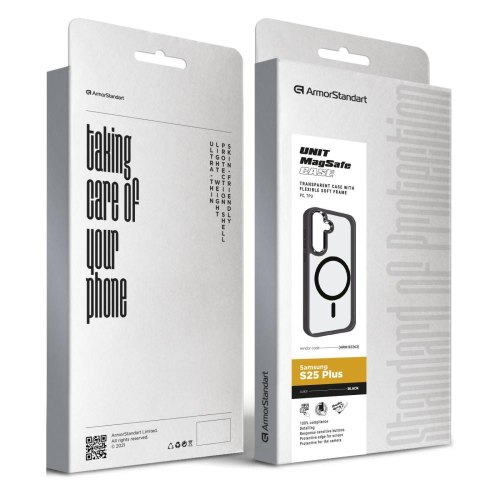 Чохол-накладка ArmorStandart Unit MagSafe для Samsung S25 Plus (S936) Black (ARM82263)