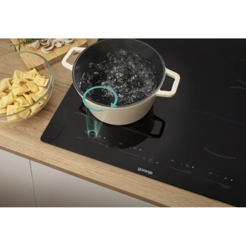 Варильна поверхня індукційна Gorenje GI6442BSCE, 60см, PowerBoost, TouchControl, збільшена площа приготування, чорна