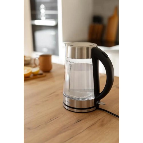 Електрочайник Gorenje K17GDWII, 1.7л, 2200Вт, strix контроль, скло, нержавіюча сталь