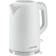 Електрочайник Gorenje K17DPW, 1.7л, Strix контроль, матовий білий