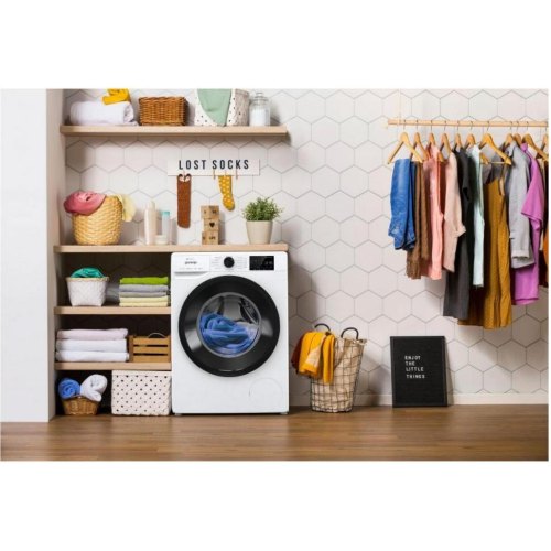 Пральна машина фронтальна Gorenje WPNEI82SBSWIFI, 8кг, 1200 об/хв, A+++, 55см, дисплей, інвертор, пара, Wi-Fi, біла