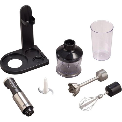 Блендер заглибний Gorenje HBX1000EB, 1000Вт, 3в1, чаша 600мл, нержавіюча сталь