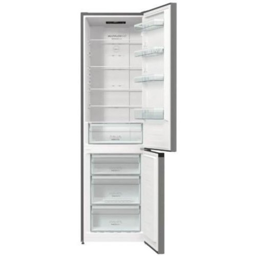 Холодильник Gorenje NRK6202EXL4, з нижньою морозильною камерою, 235(96)л, 2 дверей, А++, NoFrost+ , зона свіжості, нержавіюча сталь