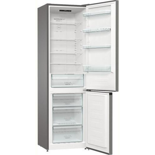 Холодильник Gorenje NRK6202EXL4, з нижньою морозильною камерою, 235(96)л, 2 дверей, А++, NoFrost+ , зона свіжості, нержавіюча сталь