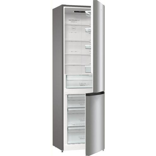 Холодильник Gorenje NRK6202EXL4, з нижньою морозильною камерою, 235(96)л, 2 дверей, А++, NoFrost+ , зона свіжості, нержавіюча сталь