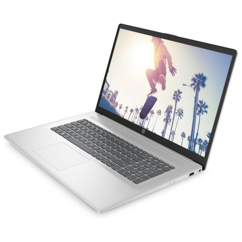 Ноутбук HP 17-cn4006ua 17.3 FHD IPS AG, Intel 5-120U, 16GB, SSD 512GB, UMA, DOS, сріблястий (B23C5EA)