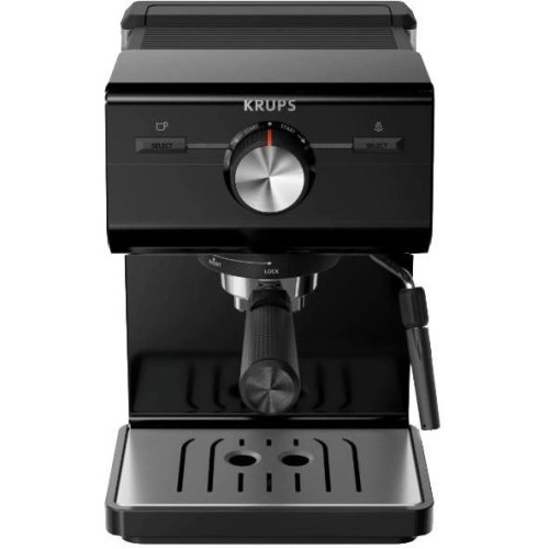 Кавоварка ріжкова Krups Authentic C50, 2л, мелена, ручний капучинатор, 15 бар, чорна (XP381810)