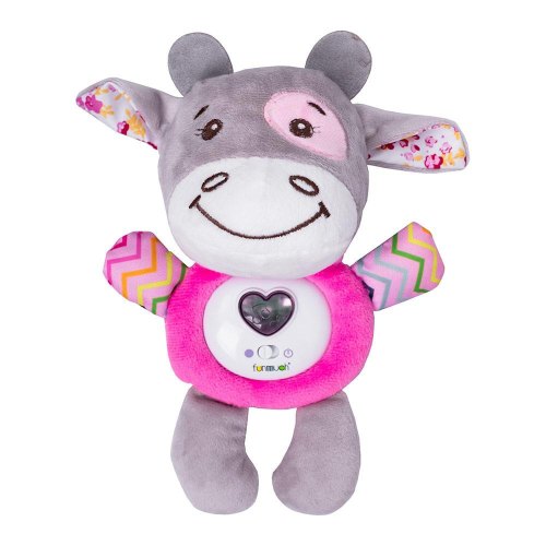 Іграшка Funmuch Корівка м'яка з музичними та світловими ефектами