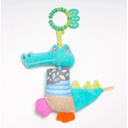 Іграшка м'яке брязкальце K’S KIDS з прорізувачами Кроко