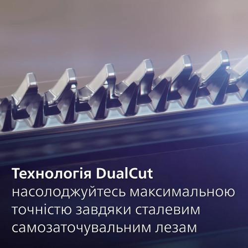 Тример Philips Series 7000, для обличчя/голови/тіла, акумулятор, 15 насадок, сталь, сіро-чорний (MG7950/15)