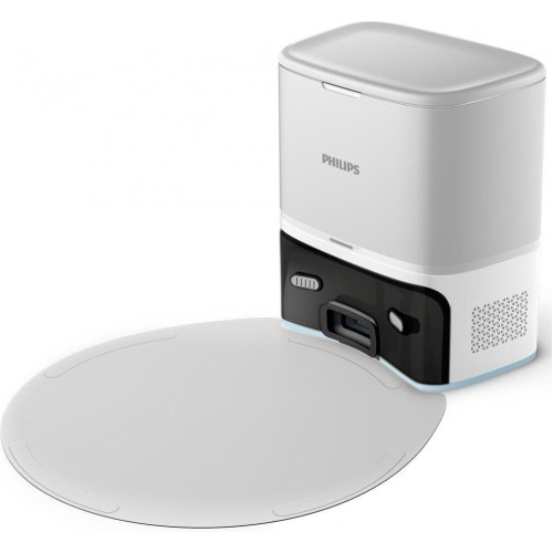 Робот-пилосос Philips Series 2000, 40.3см, вологе прибирання, контейнер для пилу 250мл, автономна робота до 130хв, НЕРА 11, білий (XU2100/20)