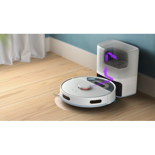 Робот-пилосос Philips Series 2000, 40.3см, вологе прибирання, контейнер для пилу 250мл, автономна робота до 130хв, НЕРА 11, білий (XU2100/20)