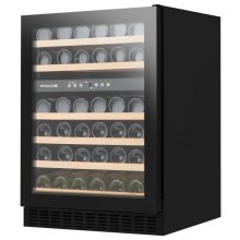 Холодильник для вина Philco PW462GDB, 135л, 2 зони, для 46 пляшок, дисплей, підсвітка, чорний