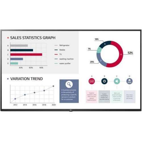 Дисплей LG 65UL3J-E, 65 UHD, 400nit, 16/7, webOS, WiFi