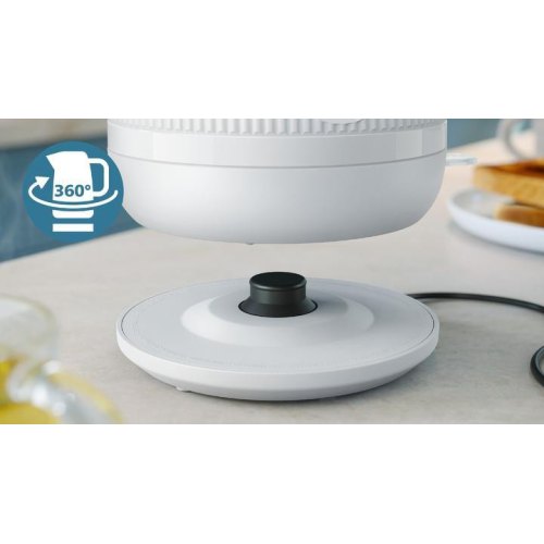 Електрочайник Philips Series 3000, Strix, пластик, білий (HD9411/00)