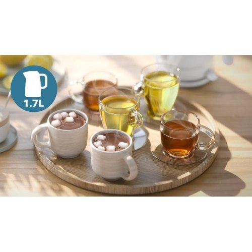 Електрочайник Philips Series 3000, Strix, пластик, білий (HD9411/00)