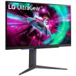 Монітор LG 27GR93U-B, 27 IPS, 3840x2160, 144Hz, 1ms, G-SYNC, FreeSync, Pivot, HDR400, 2xHDMI, DP, USB, Audio (27GR93U-B.ADRZ)