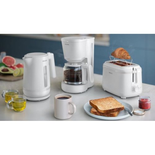 Тостер Philips Series 3000, 900Вт, підігрів, розморожування, пластик, білий (HD2511/00)