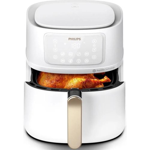 Мультипіч Philips XXL Connected 2000Вт, сенсорне керування, 16 програм, пластик, біло-срібляста (HD9285/00)