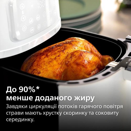 Мультипіч Philips XXL Connected 2000Вт, сенсорне керування, 16 програм, пластик, біло-срібляста (HD9285/00)