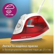 Праска PHILIPS Series 2000, 2000Вт, 250мл, паровий удар 100гр, керамічна підошва, червона (DST2010/40)