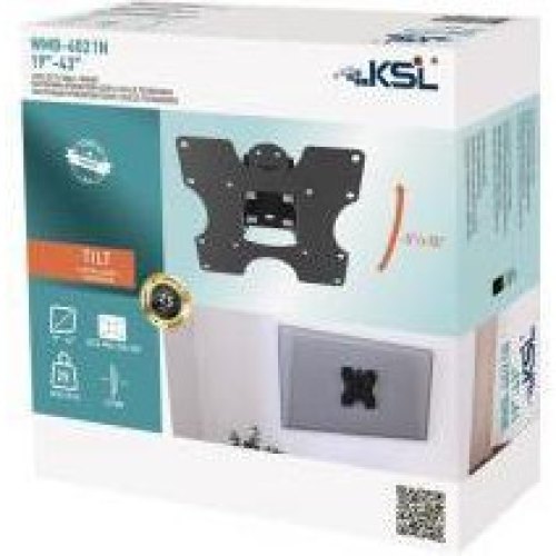 Кріплення для телевізора KSL WMB-4021N, з кутом нахилу, 19-43
